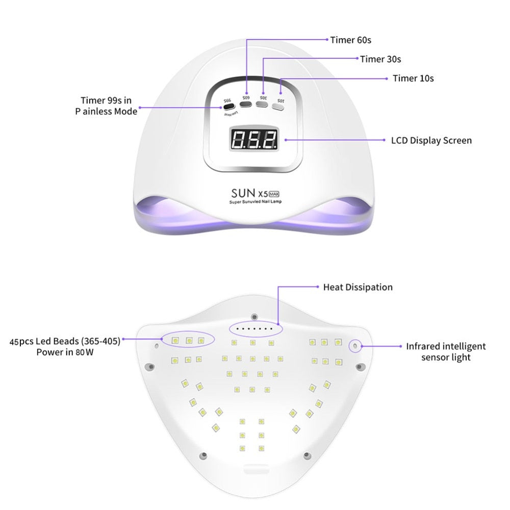 LED Lamp Nail Dryer (90/72/36Watts)
